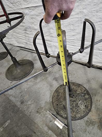 Used Littell 45 Inch Reel Payoff for feeding metal stock to power punch press