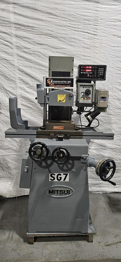 Used MITSUI MSG-200MH 6" x 12" PRECISION SURFACE GRINDER – WALKER SMART ELECTRIC CHUCK – DRO – VFD – BIJUR LUBRICATION – WORK LIGHT