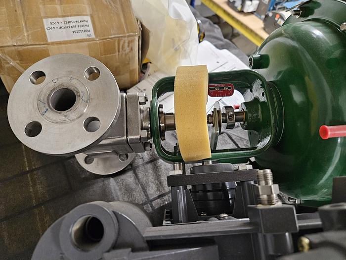 Fisher Baumann 54.24588SVF  1" Valve with Actuator 1052 Medical Dairy Stainless Steel