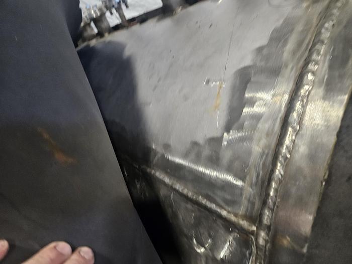 Used 600 Gallon Super Heavy Duty Stainless Steel Horizontal High Pressure Vessel Holding Tank Rated at 300F to -20F @ 90 PSIG Built in 2010