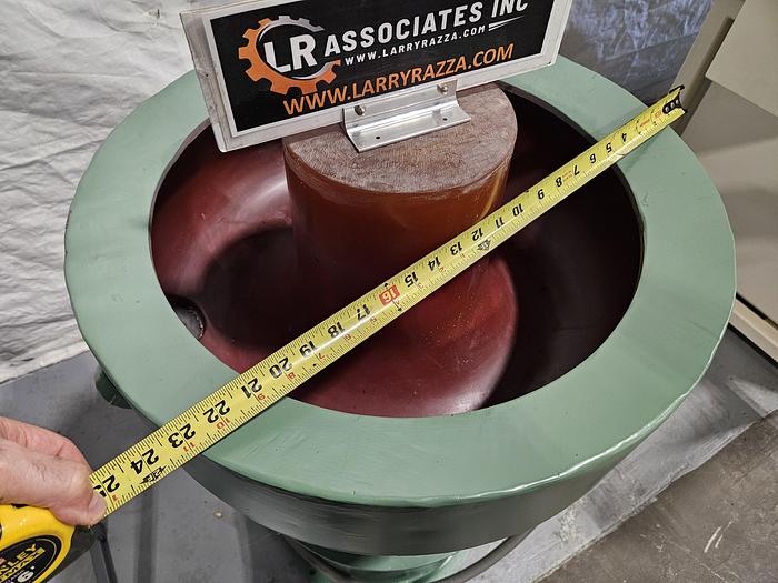 Used Sweco 1.2 Cubic Ft Vibratory Finisher 230v 3 phase Polish Debur Metal