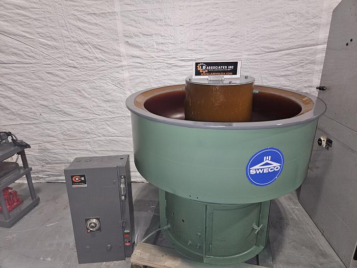 Used Sweco 10 Cubic Ft. Vibratory Finishing Machine Automatically Finish Metal or Plastic... Pristine!!