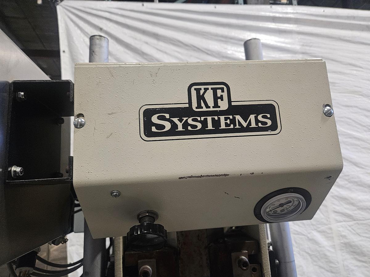 Used KF8500W LINEAR WEDGE AIR-OPERATED HOT STAMPING MACHINE PRESS... TESTED & RUNNING EXCELLENT 220V 1 Phase 