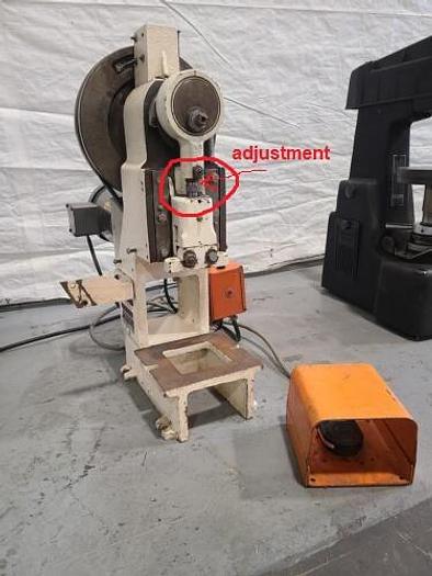 Used Molex Mini Tabletop 1 Ton Stamping Punch Press Gold Silver Brass Steel Swedging Crimping Assembly