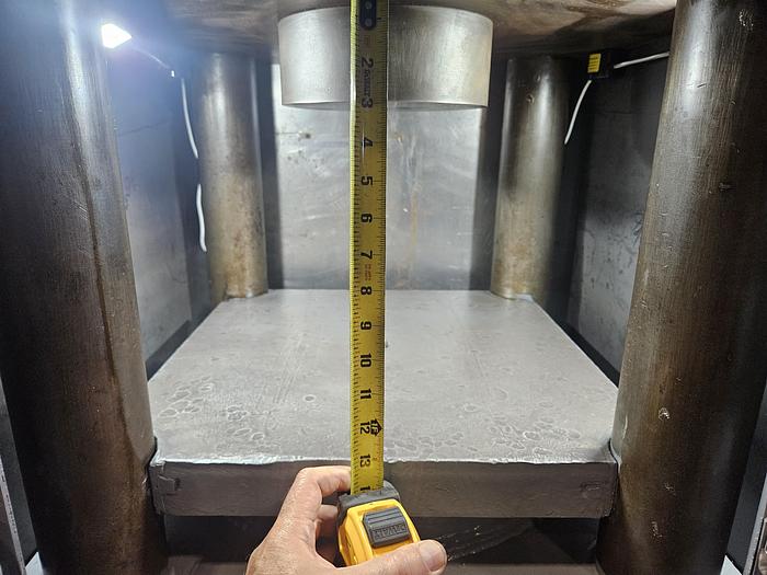 Used Clifton 200 Ton Hydraulic Hobbing Coining Press Metal Forming Brass Copper Steel Gold Silver 