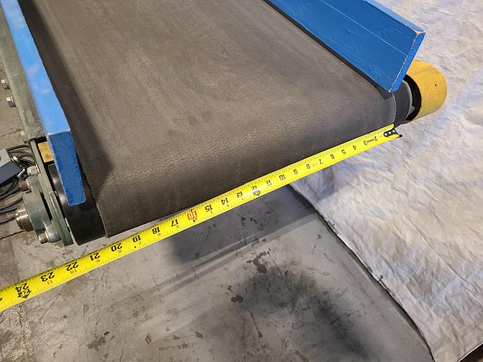 Used 11 Foot x 8 Inch Motorized Belt Conveyor 110 Volt