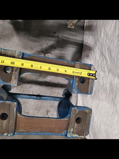 Used Cast Iron Vintage Steel Legs Steam Punk original 1940 Era Made in the USA 2 in a set