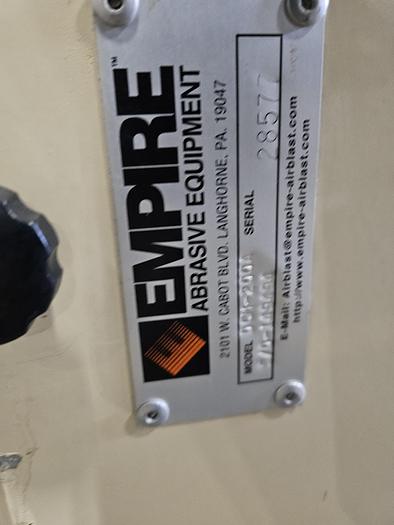 Used Empire Automatic Inline Conveyer Sand Blasting Machine Complete System Model # IL 885