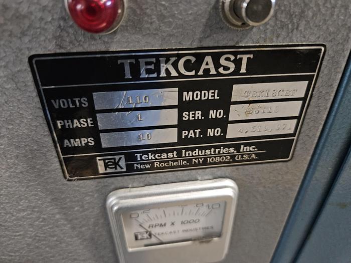 Used Tekcast Tek18 Refurbished Front Loading Spin Casting Machine Fishing Lures Sinkers Lead Jig heads