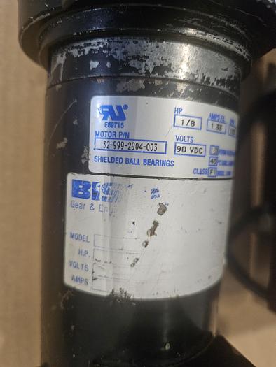 Used DC Motor & Controller with Speed Control 1-8th HP 90 VDC 1821 RPM