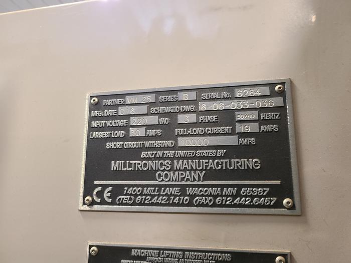 Used Milltronics VM25 CNC Vertical Milling Machine with Tooling
