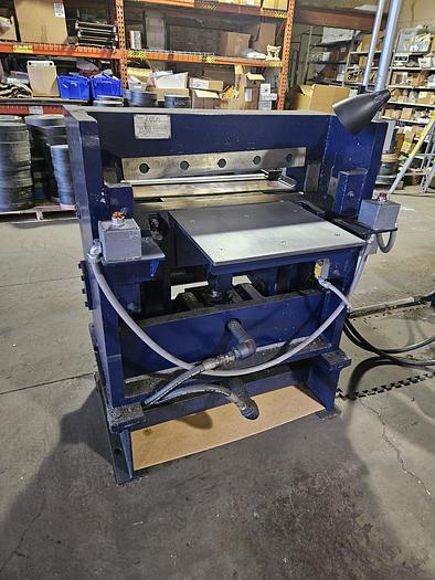 Used Hydraulic 24" Metal Shear Cut 1/4" Brass or Copper Plate 