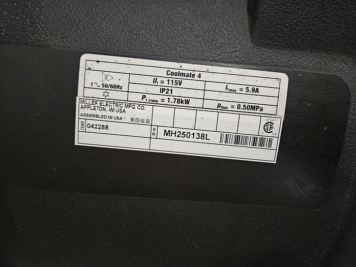 Used Miller Delta Weld 452 CV DC Welding Power Source with Miller Robotic Interface Microprocessor Weld Controller Cool mate 4 & Gun w/ Feeder... formerly on a Robot Welder