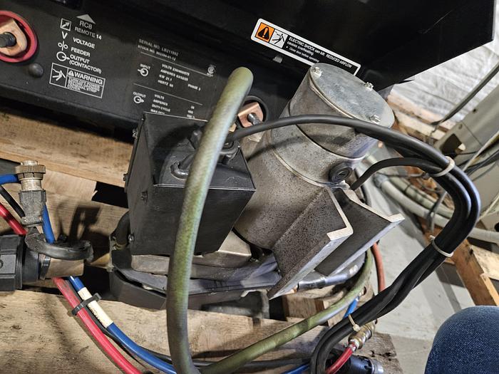 Used Miller Delta Weld 452 CV DC Welding Power Source with Miller Robotic Interface Microprocessor Weld Controller Cool mate 4 & Gun w/ Feeder... formerly on a Robot Welder