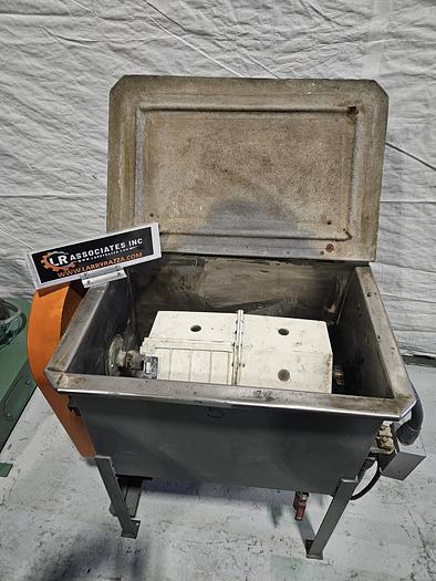 Used Greco Wet Tumbler Rotary Finishing Machine Polish Metal Automatically 110V 