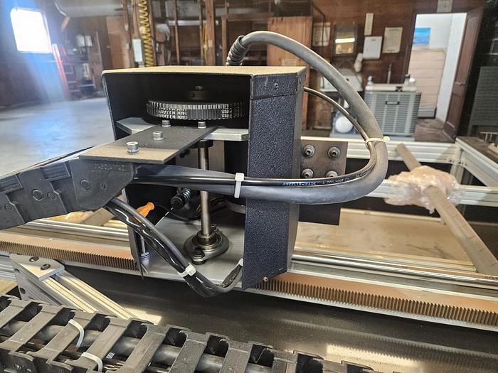 Used Micro Edge Retro System 5x10 Plasma Cutting Machine with Power Max 1650 G3 Series Fast Steel Cutting