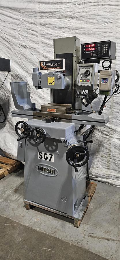 Used MITSUI MSG-200MH 6" x 12" PRECISION SURFACE GRINDER – WALKER SMART ELECTRIC CHUCK – DRO – VFD – BIJUR LUBRICATION – WORK LIGHT
