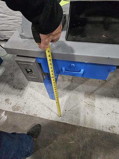 Used Buffing Polishing Machine Double Baldor Motors with Hoods & Bench 220V 3 Phase