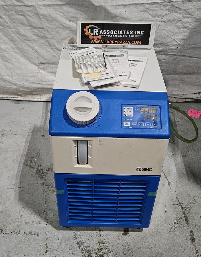 Used SMC HRS024-AF-20-BT THERMO CHILLER – 2.5 kW COOLING CAPACITY – 208-230V SINGLE PHASE – 2019 – MADE IN JAPAN – TESTED