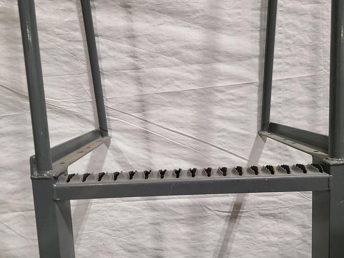 Used Gated Platform Ladder for Elevated Work Area