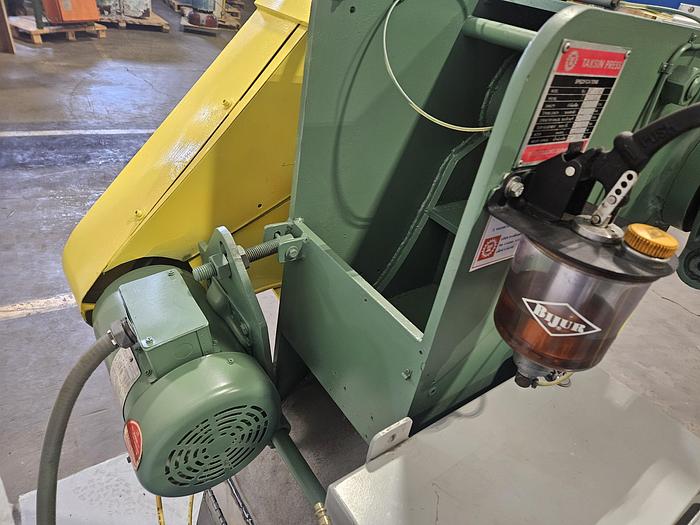 Used 10 Ton Mechanical Punch Press with 3" Rapid Air Feed Stamping Brass Steel Automatic or Single Operation... Excellent Condition!