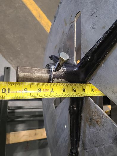 Used Motorized Stock Material Payoff Reel Feed for Stamping Press 110V with Dancer Arm