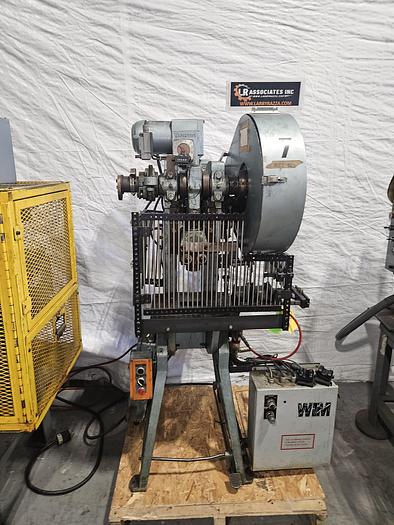 Used 5 Ton Perkins Punch Press Air Clutch & Air Brake Palm Buttons anti-tiedown VFD Stamping Press