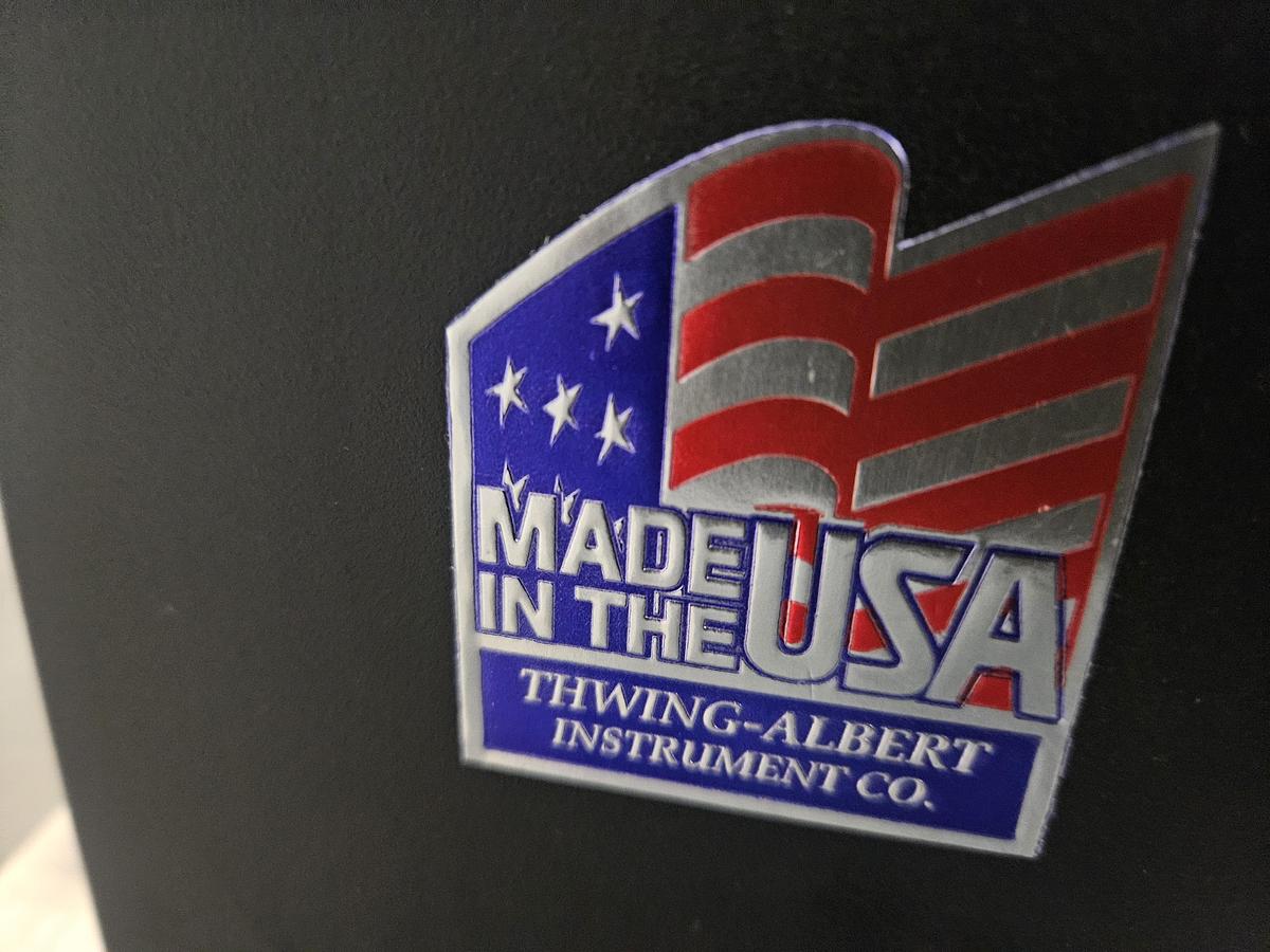 Used THWING-ALBERT JDC 5-10 PRECISION SAMPLE CUTTER – BENCHTOP SPECIMEN SHEAR – EXCELLENT CONDITION