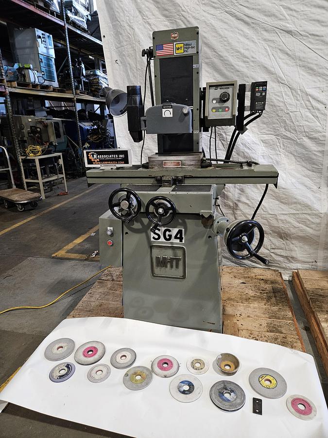 Used MITSUI HIGH-TEC MSG-200MH 6" x 12" MANUAL SURFACE GRINDER – REFURBISHED – SONY DRO – WALKER MAG CHUCK – VFD – EXCELLENT CONDITION