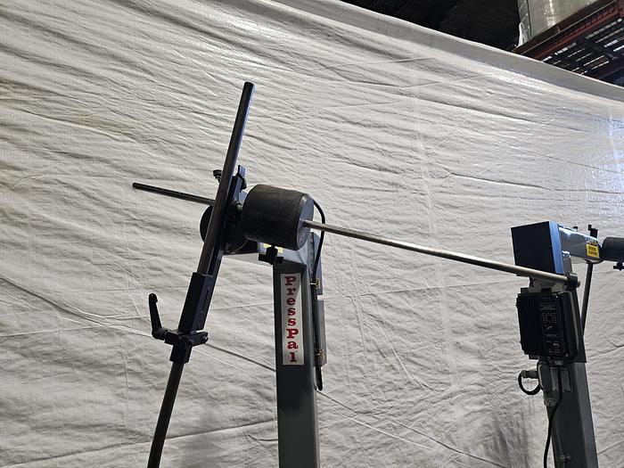Used Coilmate Presspal Motorized Stock Reel Payoff Feed with Dancer Arm Control for Stamping Press Metal Stock Feeder 