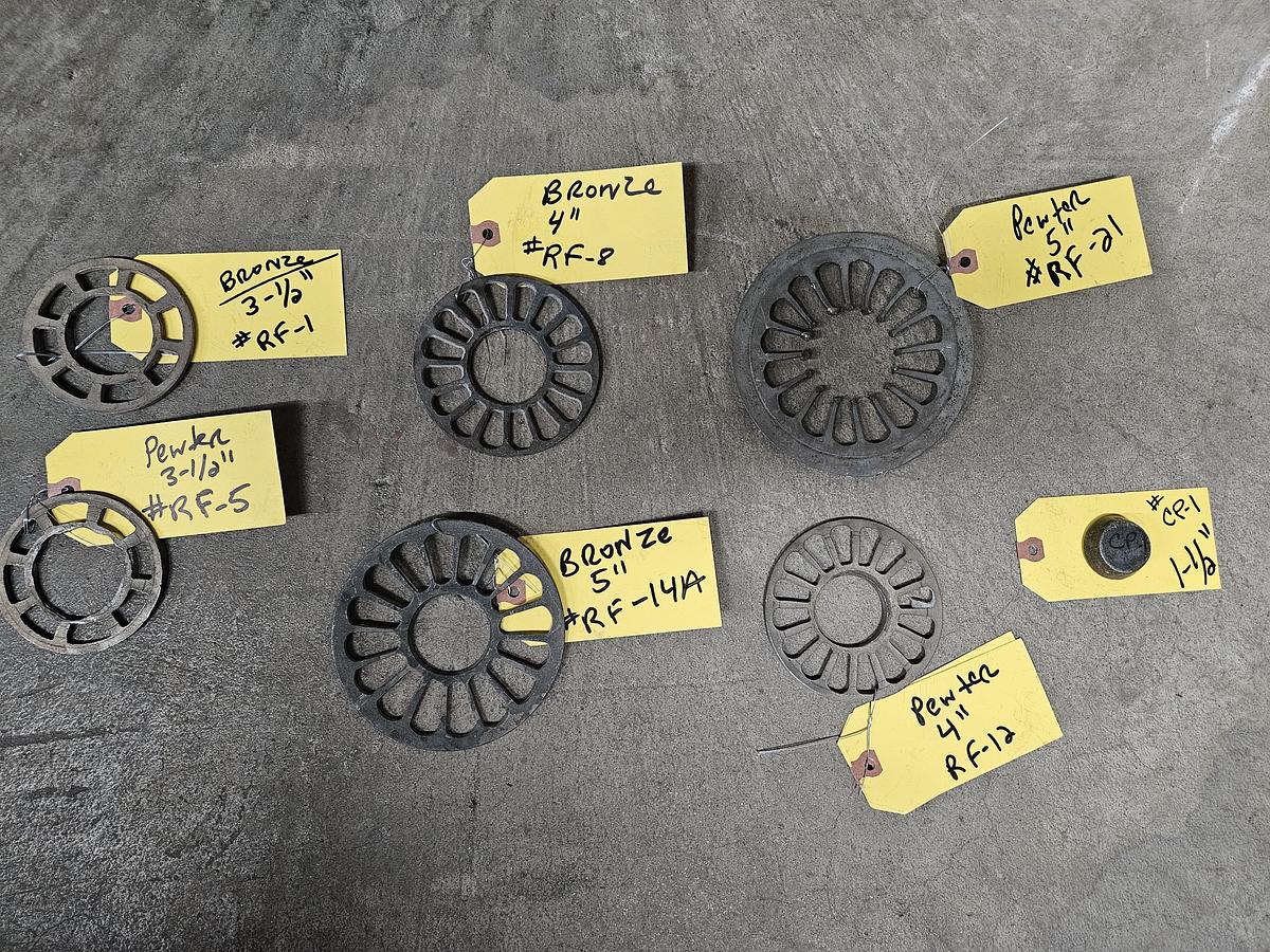 Used Gate Formers for Spin Cast Rubber Molds Gate Center Forming Sprue Many Sizes