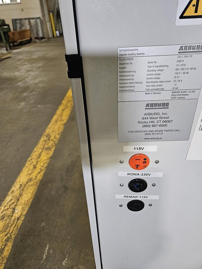 Used 2016 Arburg 470 C 1500-400 Golden Edition 165 Ton 6.5 oz. Allrounder Injection Molding Machine PRISTINE!!!
