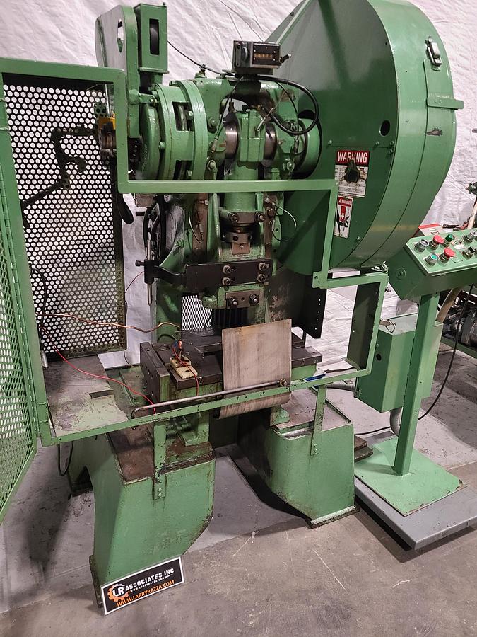 Used Perkins 20 Ton Stamping Press Air Clutch Air Brake Automatic Punch Pristine!