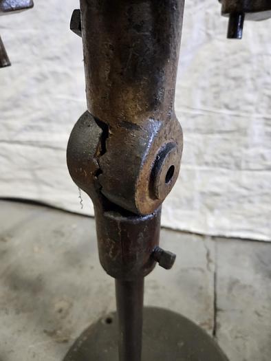 Used Littell 31 Inch Reel Payoff for feeding metal stock to power punch press