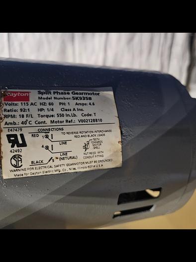 Used Poly Plating Tank with Copper Bars and Agitation Motor 64 inch long x 33 wide x 21 deep