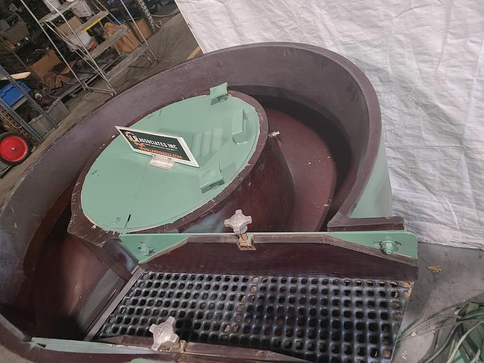 Used Roto-Finish Spiratron 4 Cubic Foot Vibratory Finishing Machine with Automatic Parts Seperator