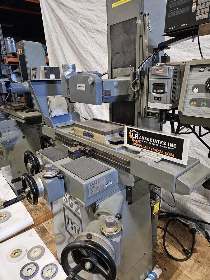 Used MITSUI HIGH-TEC MSG-200MH 6" x 12" MANUAL SURFACE GRINDER – DRO – VFD – WALKER ELECTRIC MAG CHUCK – MICRO-FEED DIALS – EXCELLENT CONDITION