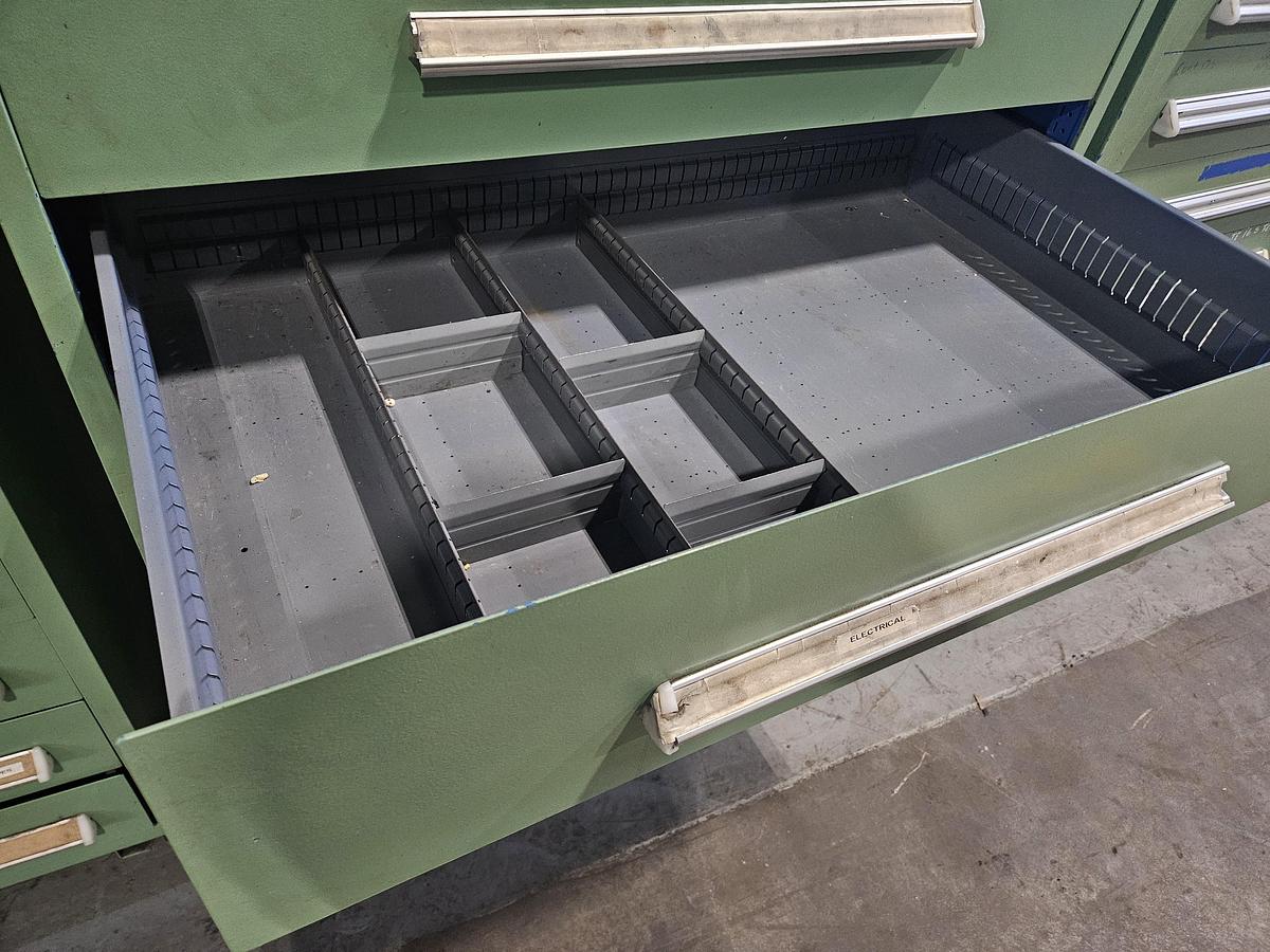 Used STANLEY VIDMAR 40" x 25" HEAVY-DUTY MODULAR STORAGE CABINET – 6 DRAWERS – INDUSTRIAL TOOLROOM – EXCELLENT CONDITION