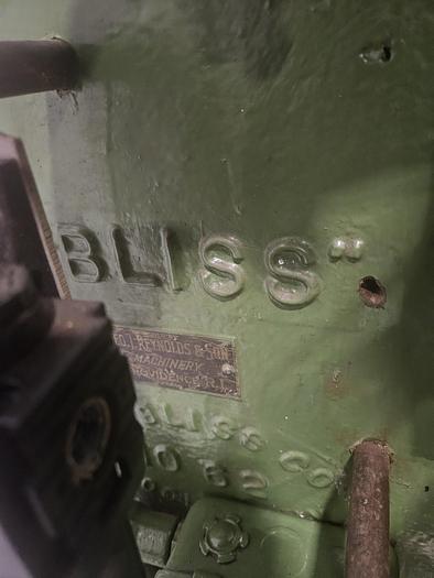 Used Bliss 20 Ton No. 62 Stamping Punch Press Metal Stamper 220V 3PH