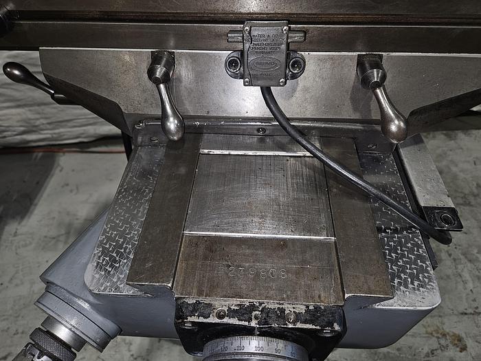 Used 2 HP Vari-Speed Bridgeport Milling Machine with Mitutoyo DRO Power Feed 230V 3 Phase