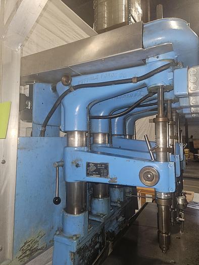 Used Buffalo Forge Quad Drill Press with Emrick Tapping Head 220V 3 Phase Drilling Tapping Machine