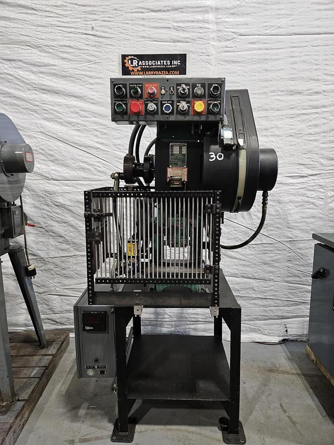 Used Perkins Model 5C 5-Ton Punch Press – Air Clutch / Air Brake – with Roll Feed – Tested!! in Excellent Condition!