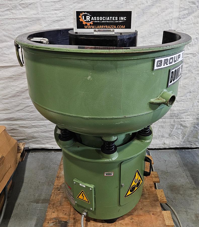 Used RÖSLER R125 EC RUBBER-LINED VIBRATORY FINISHING MACHINE – APPROX. 3 CU. FT. WORKING CAPACITY – 460V 3 PHASE – MADE IN GERMANY – TESTED
