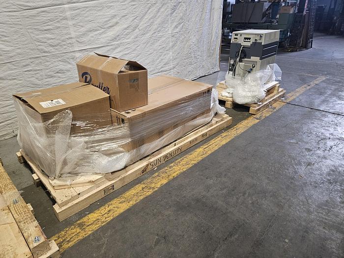 Used KDF 654i sputtering batch systems dual load lock in-line RF / DC side