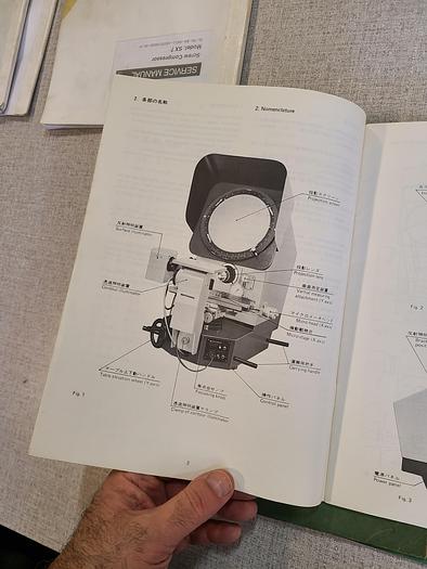 Used Mitutoyo PH 350 Optical Comparator 14 Inch