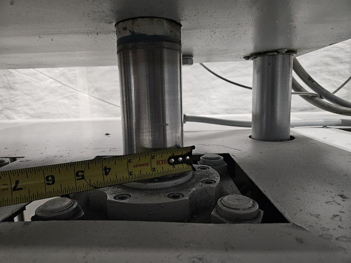 Used Wabash 100 Ton Hydraulic Press Model# 100-2424-STMAC with Heated Platens Molding & Laminating 