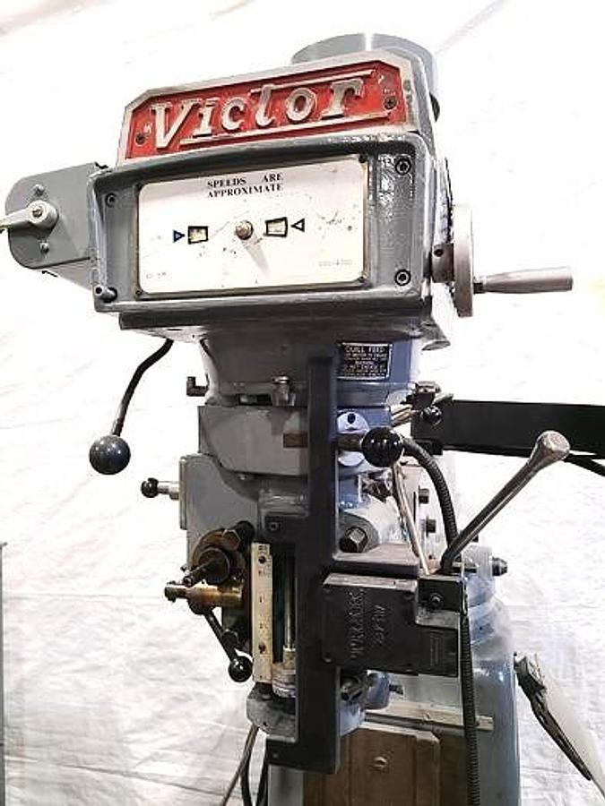 Used VICTOR / PROTOTRAK 2-AXIS CNC VERTICAL MILL – 49" TABLE – VARIABLE SPEED – PROTOTRAK PLUS CONTROL – REFURBISHED / USB UPGRADE – POWER QUILL – AUTO LUBE – EXCELLENT CONDITION