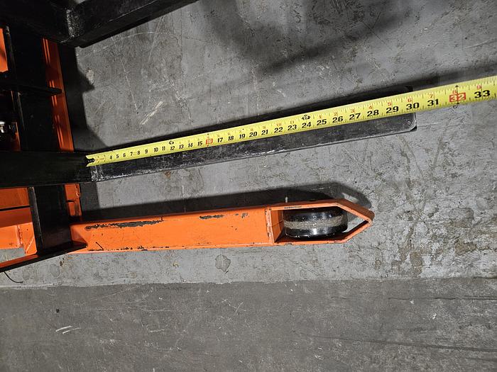 Used Presto BT8127-MOD Electric Lift Truck 126 inch high lifting 200 Lbs. Manual Drive