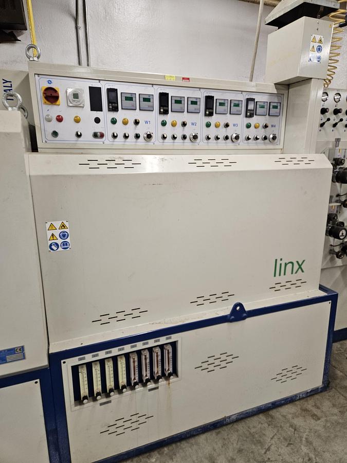 Used 2006 G.B. F.lli Bertoncello Srl. LINX 104 Four Strand Wire Annealing Furnace for continuous annealing of wires and metal strips