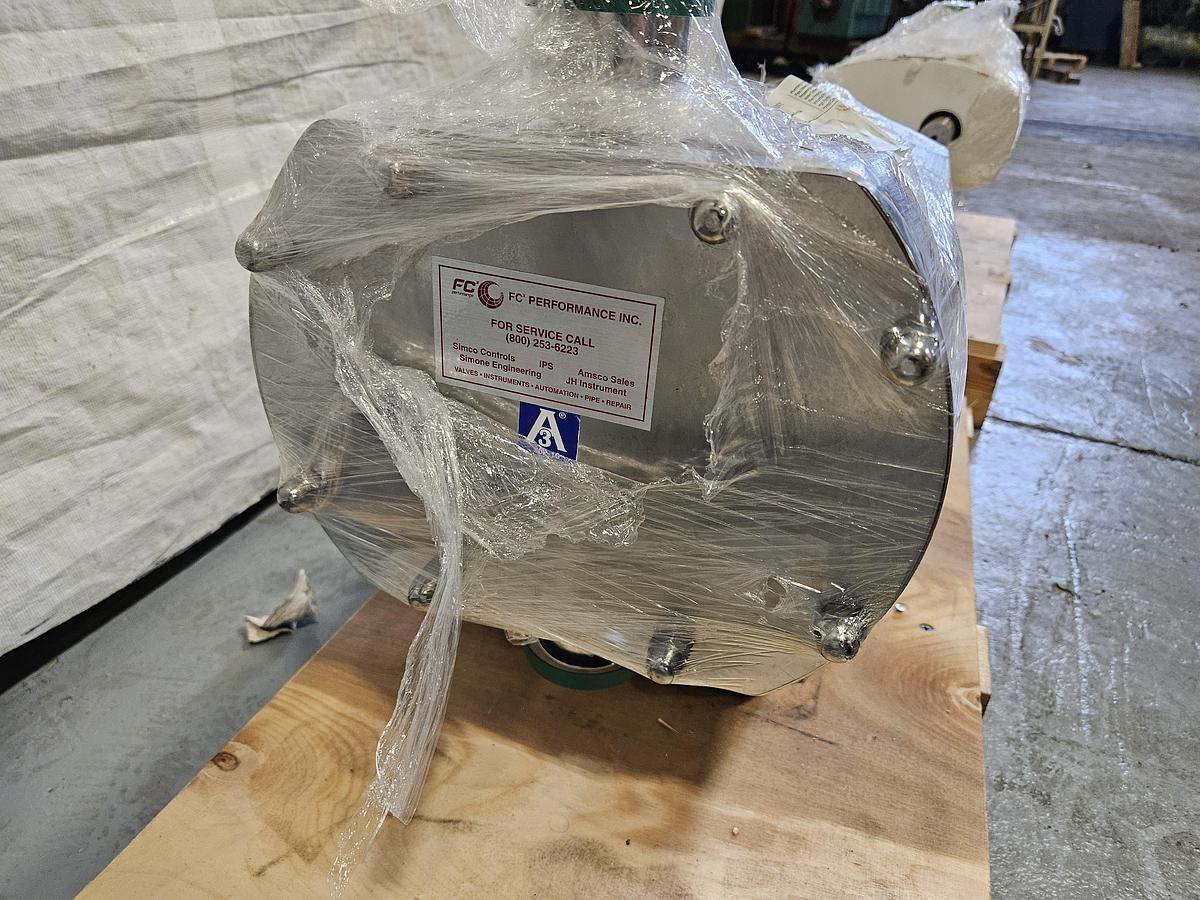 Used ALFA LAVAL STAINLESS STEEL SX4 ROTARY LOBE PUMP ULTRAPURE NARROW 2" TC DUPLEX SHAFT SC/SC SINGLE MECHANICAL R00 USP CLASS VI EPDM SEAL 70 PSI 